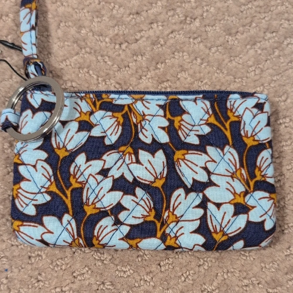 Vera Bradley Blue Floral ID Case Wallet NWT - Picture 3 of 4